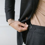 Dark Brown Flannel Suit