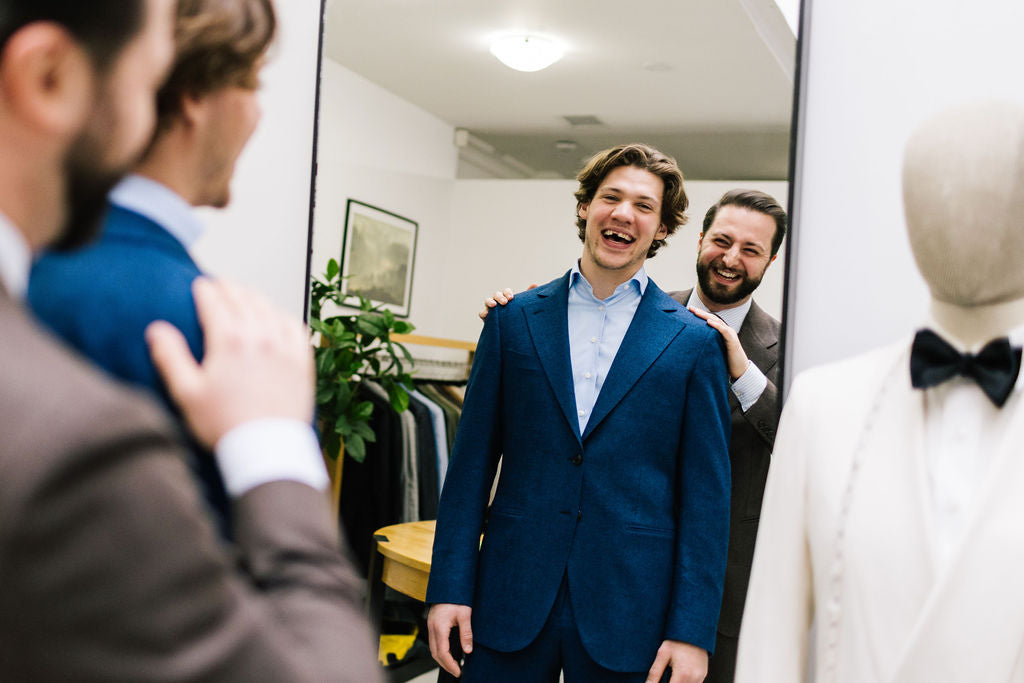 Crafting Excellence: A Custom Suit for Professional Hockey Player Nikita Grebenkin