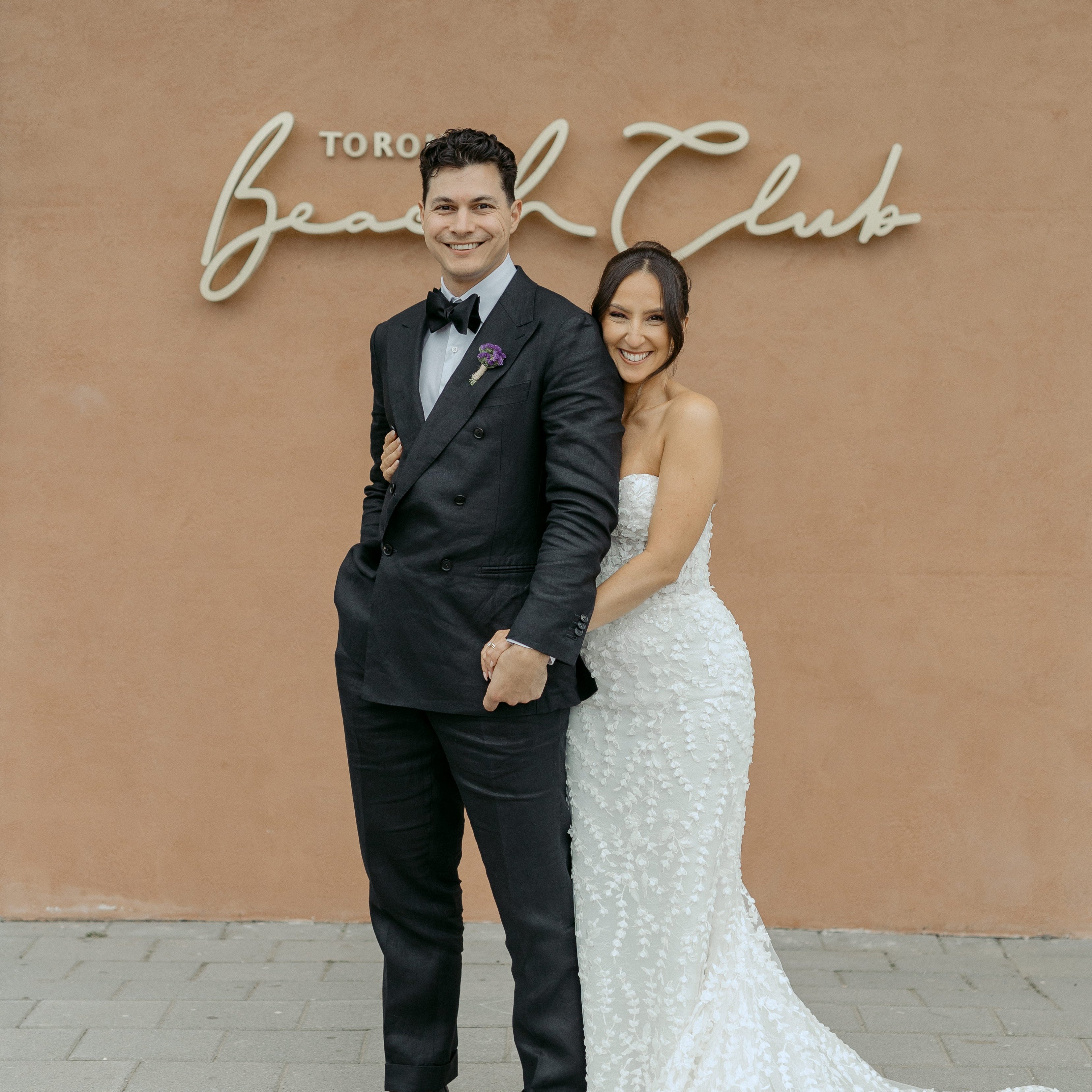 A Black Linen Wedding Suit for Mathieu Messina