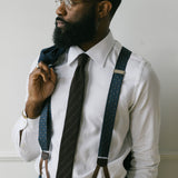 Brown Italian Wool Knit Tie