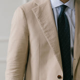 Khaki Seersucker Suit