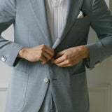 Baby Blue Hopsack Suit