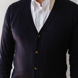 Navy Merino Cardigan