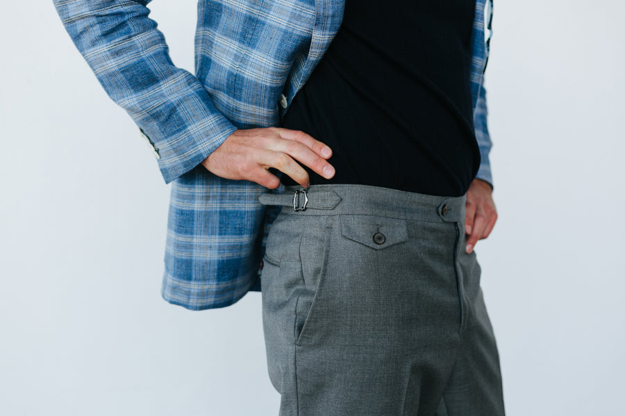 Grey Wool Trousers