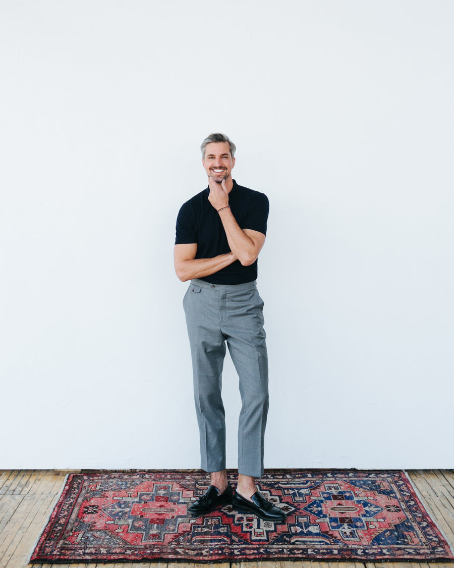 Grey Wool Trousers