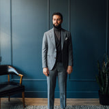 Medium Grey Wool Suit