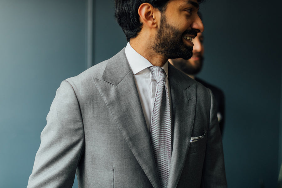 Medium Grey Wool Suit