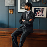 Grey Flannel Windowpane Suit