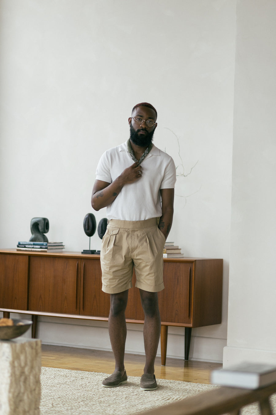 Pleated Gurkha Shorts