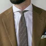 Light Brown Wool Knit Tie