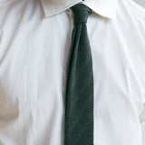 Green Wool Knit Tie