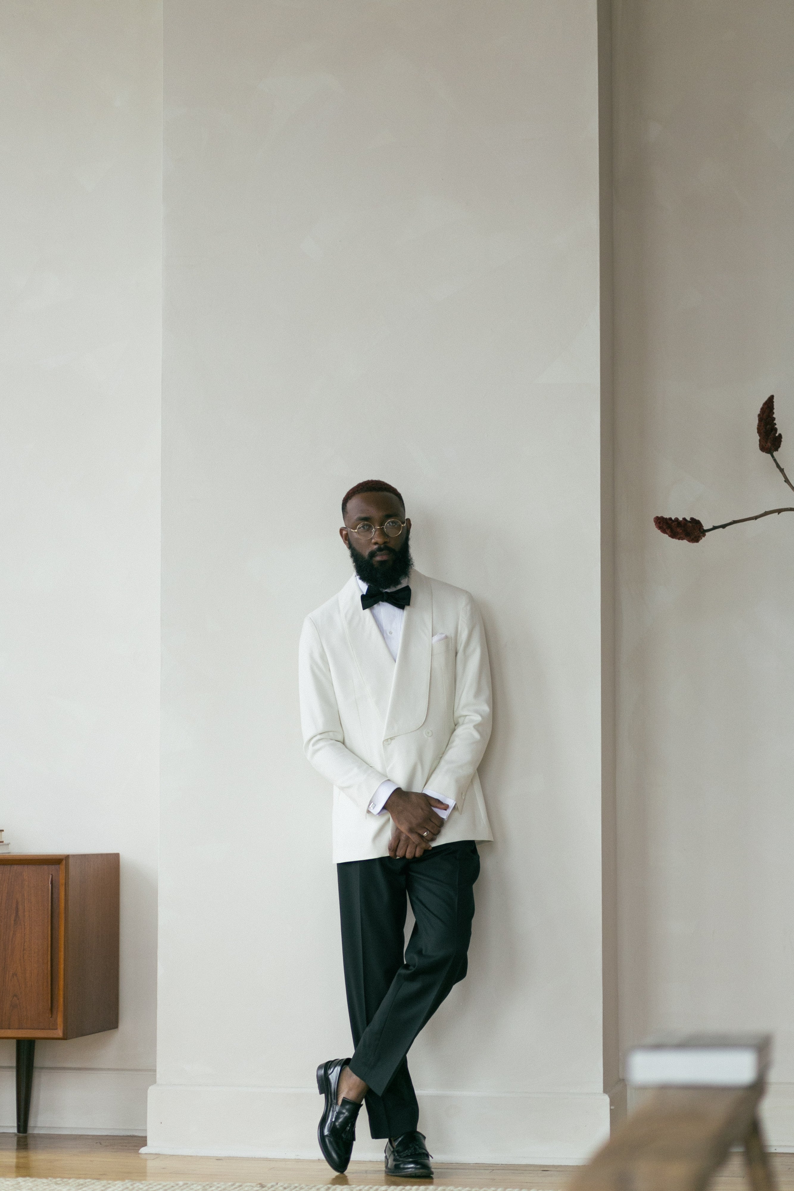 Off White Double-Breasted Dinner Jacket – Mr. Cavaliere