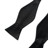 Black Silk Handmade Bow Tie